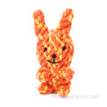 Хлопковая веревка жевать игрушки с трудной формой кролика животных